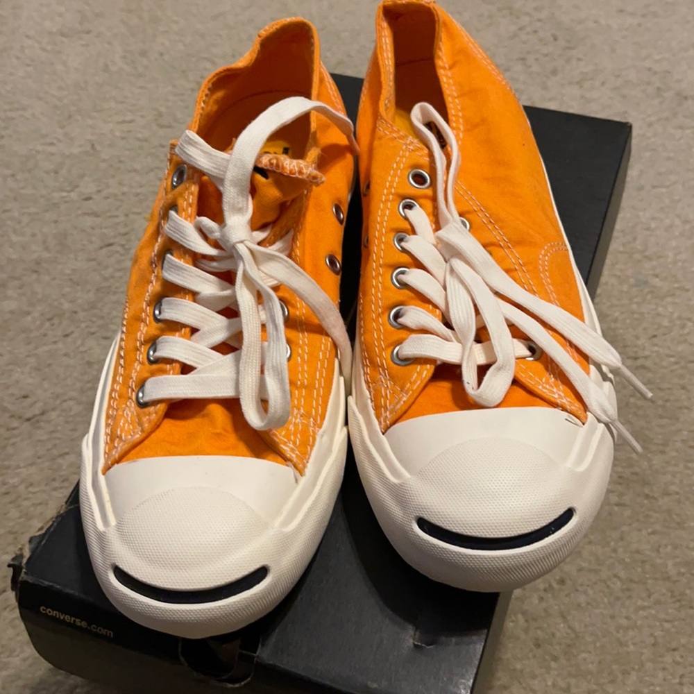 Jack Purcell brand new orange converse